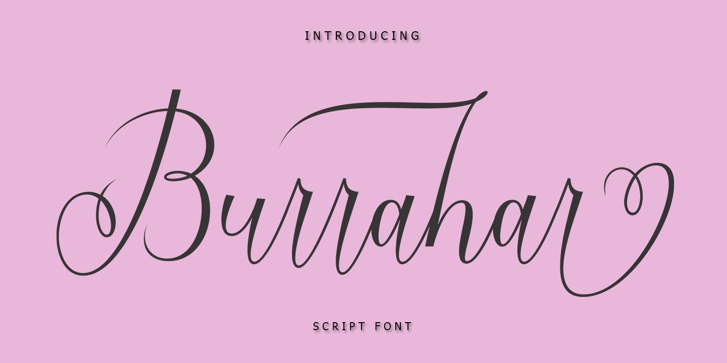 Burrahar Script Font Free Download Burrahar Script Font Free Download