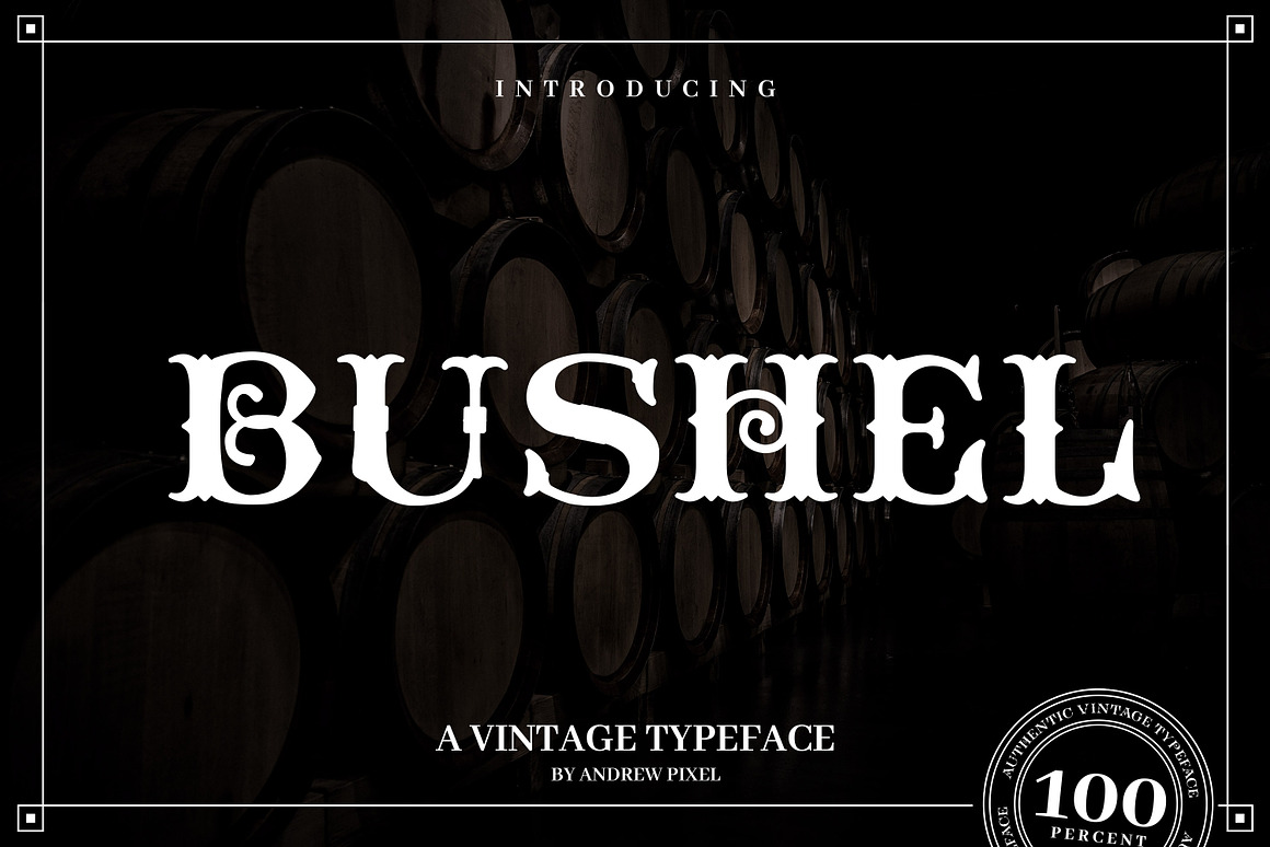 Bushel - A vintage Flourish Font Free Download Bushel - A vintage Flourish Font Free Download