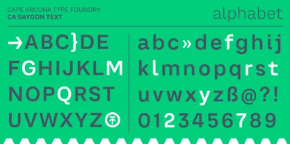 CA Saygon Text Font