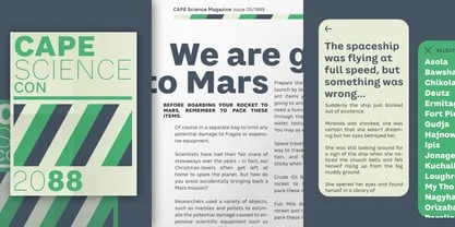 CA Saygon Text Font