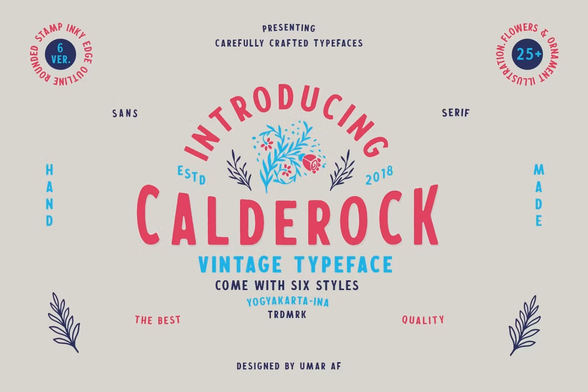 Calderock Typeface + Extras Free Download Free Download Calderock Typeface + Extras Free Download Free Download