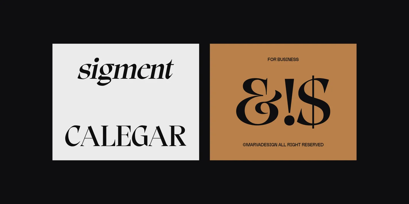 Calegar Font
