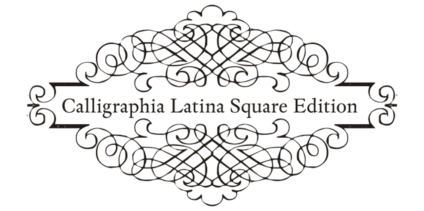 CalligraphiaLatinaSquareEdition Font Free Download CalligraphiaLatinaSquareEdition Font Free Download