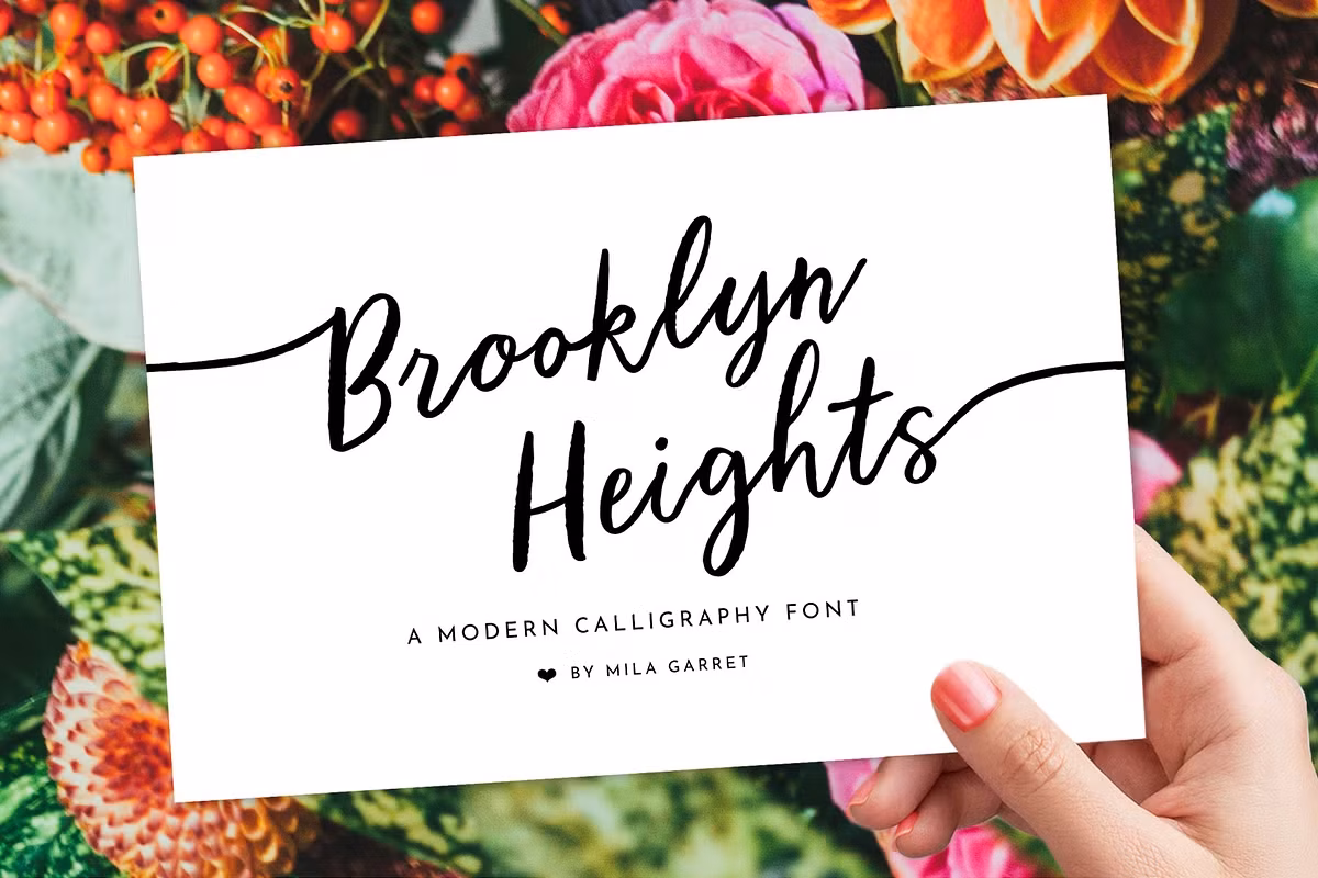 Calligraphy Script Brooklyn Heights Free Download Free Download