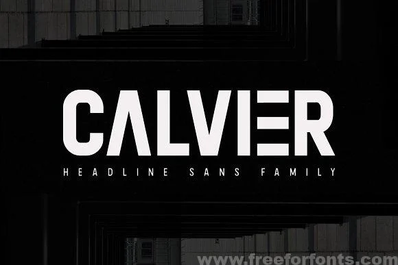 Calvier - Headline Sans Family Free Download Calvier - Headline Sans Family Free Download