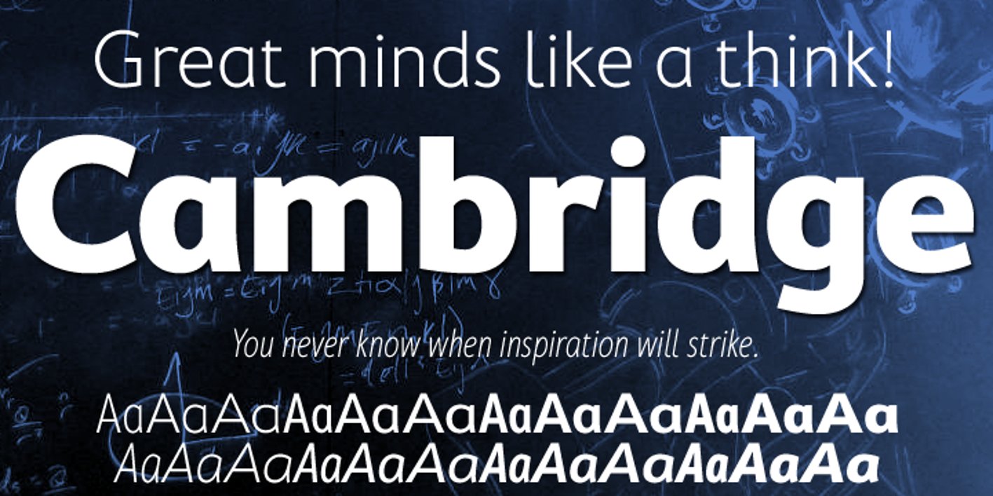 Cambridge Font Free Download Cambridge Font Free Download