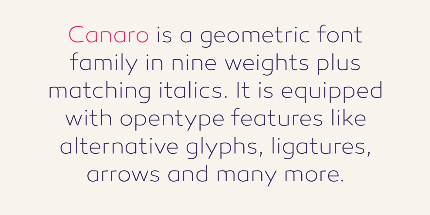 Canaro Font