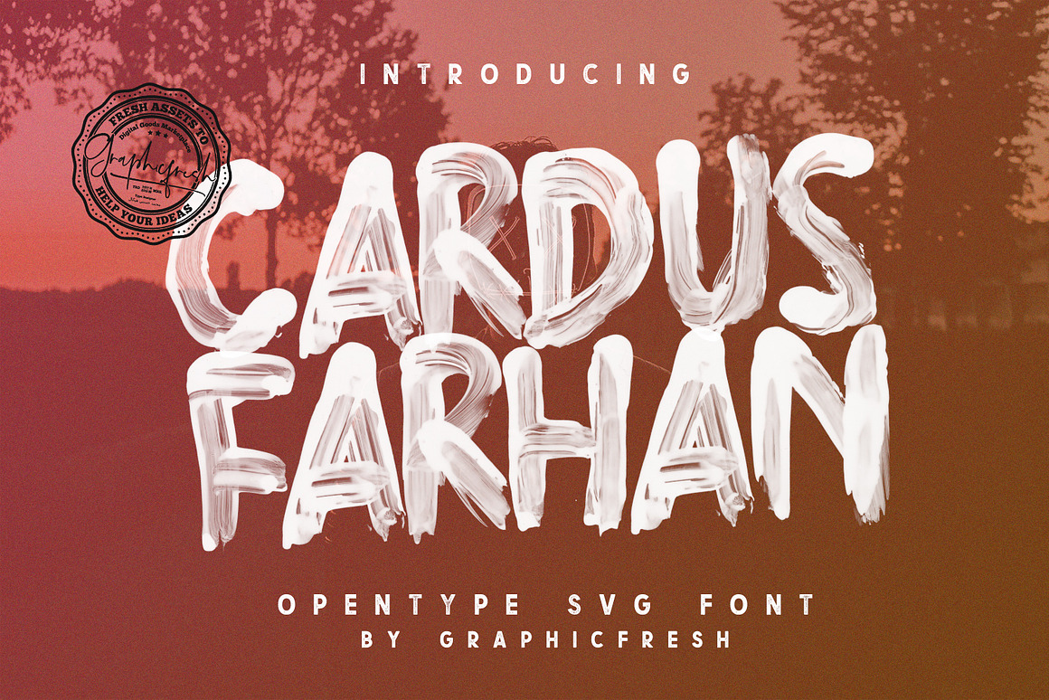Cardus Brush SVG Font Free Download Cardus Brush SVG Font Free Download