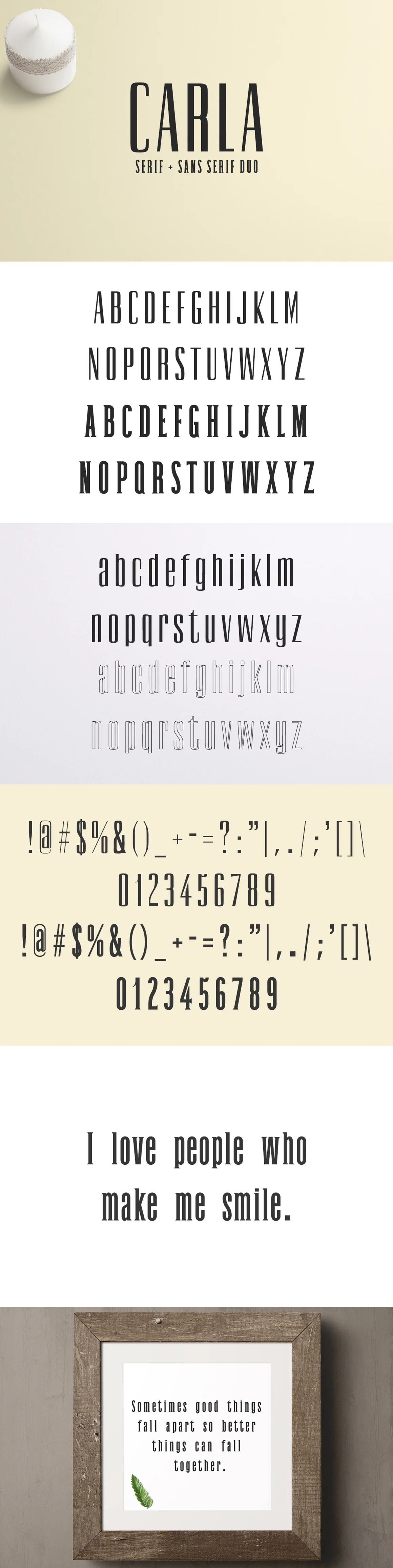 Carla Duo 8 Font Family Pack