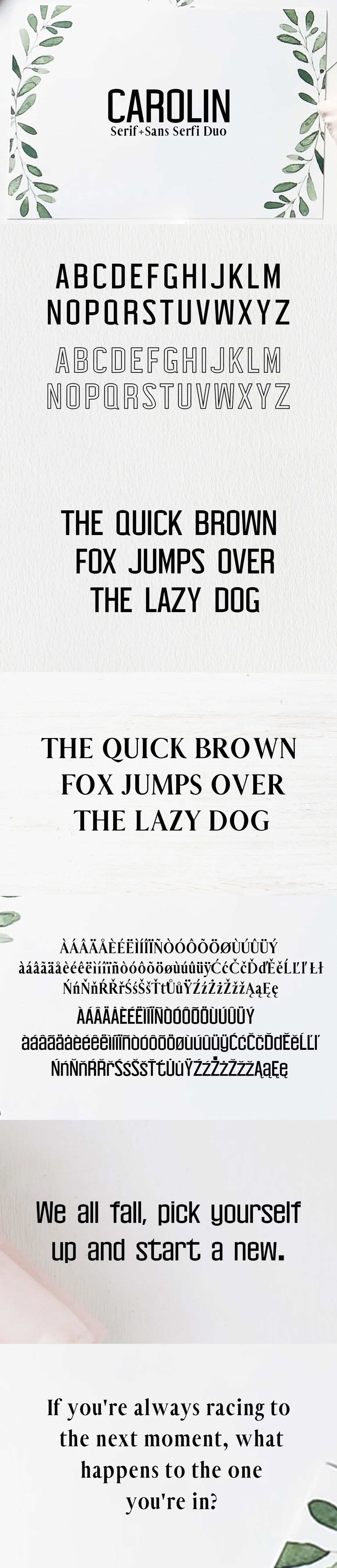 Carolin Duo 5 Font Family Pack