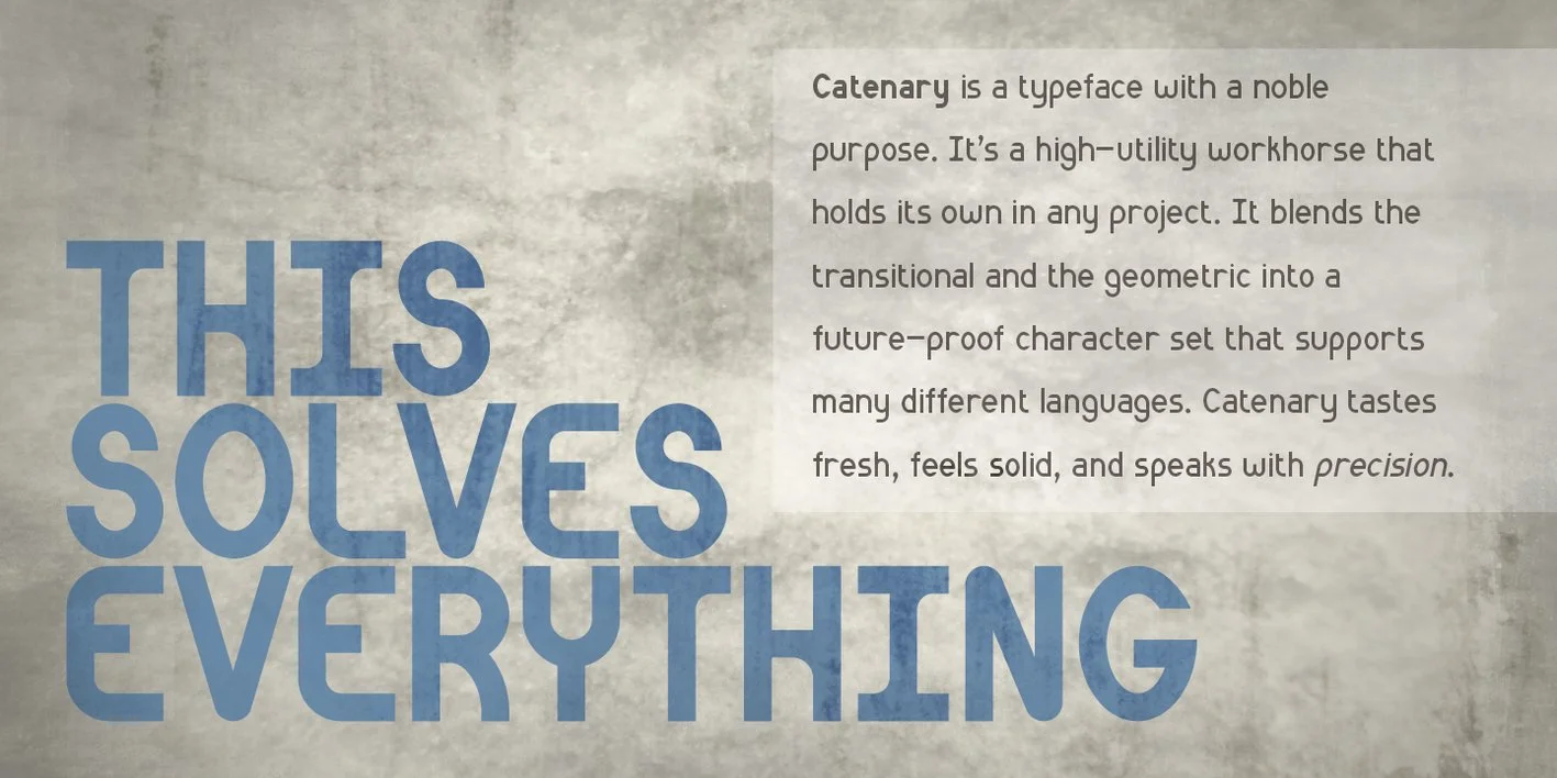 Catenary Font