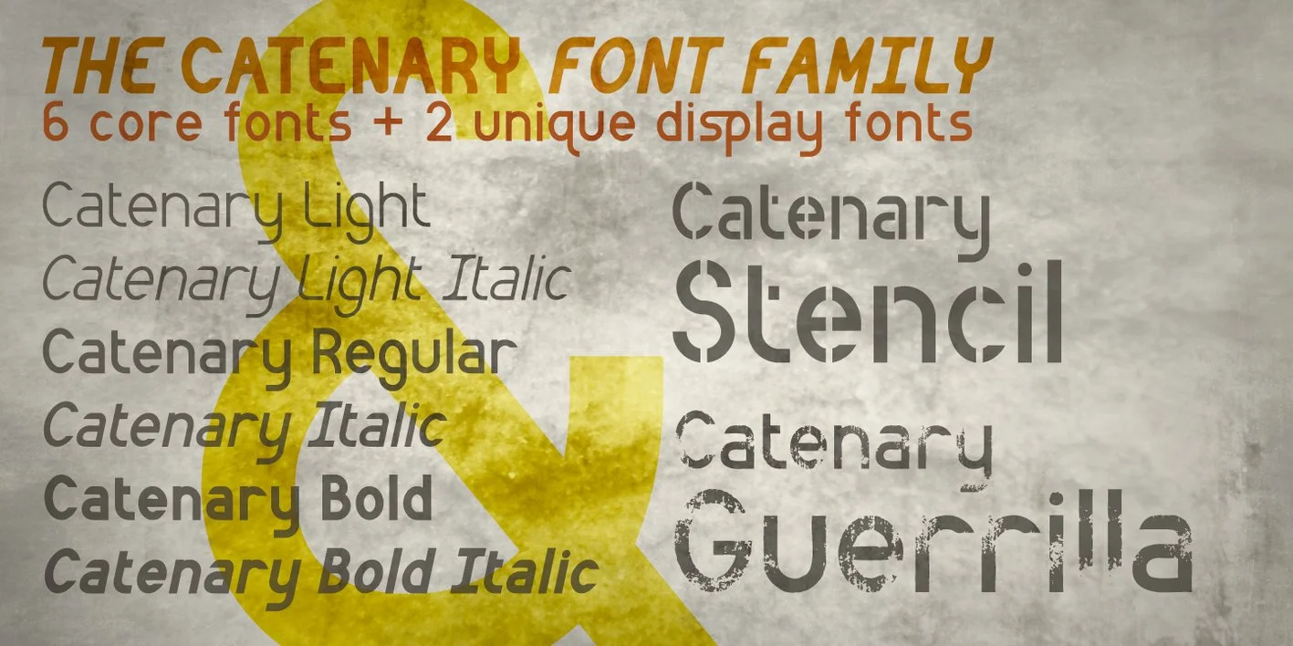 Catenary Font