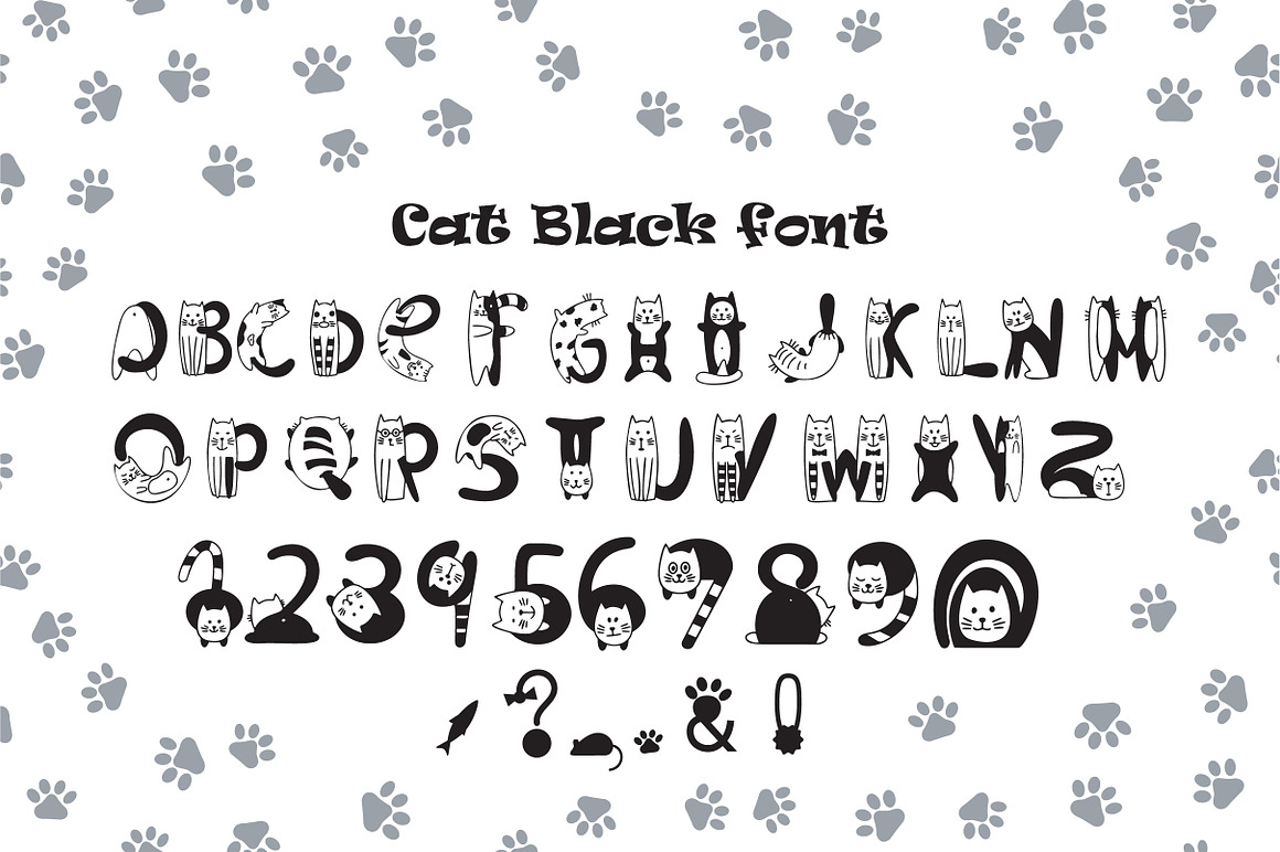 Cats Cute OTF Color Font Free Download Cats Cute OTF Color Font Free Download