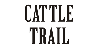 Cattle Trail JNL Font Free Download Cattle Trail JNL Font Free Download