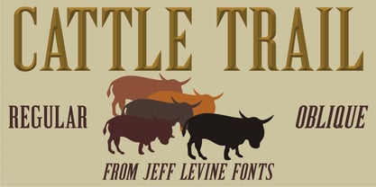 Cattle Trail JNL Font Free Download Cattle Trail JNL Font Free Download