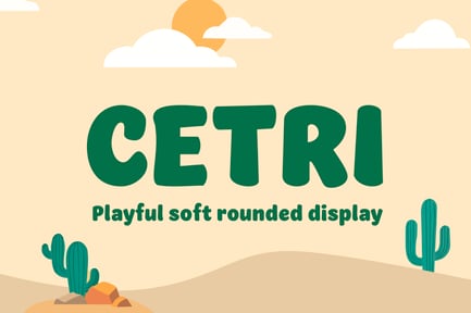 Cetri – Playful Retro Kids Display Font