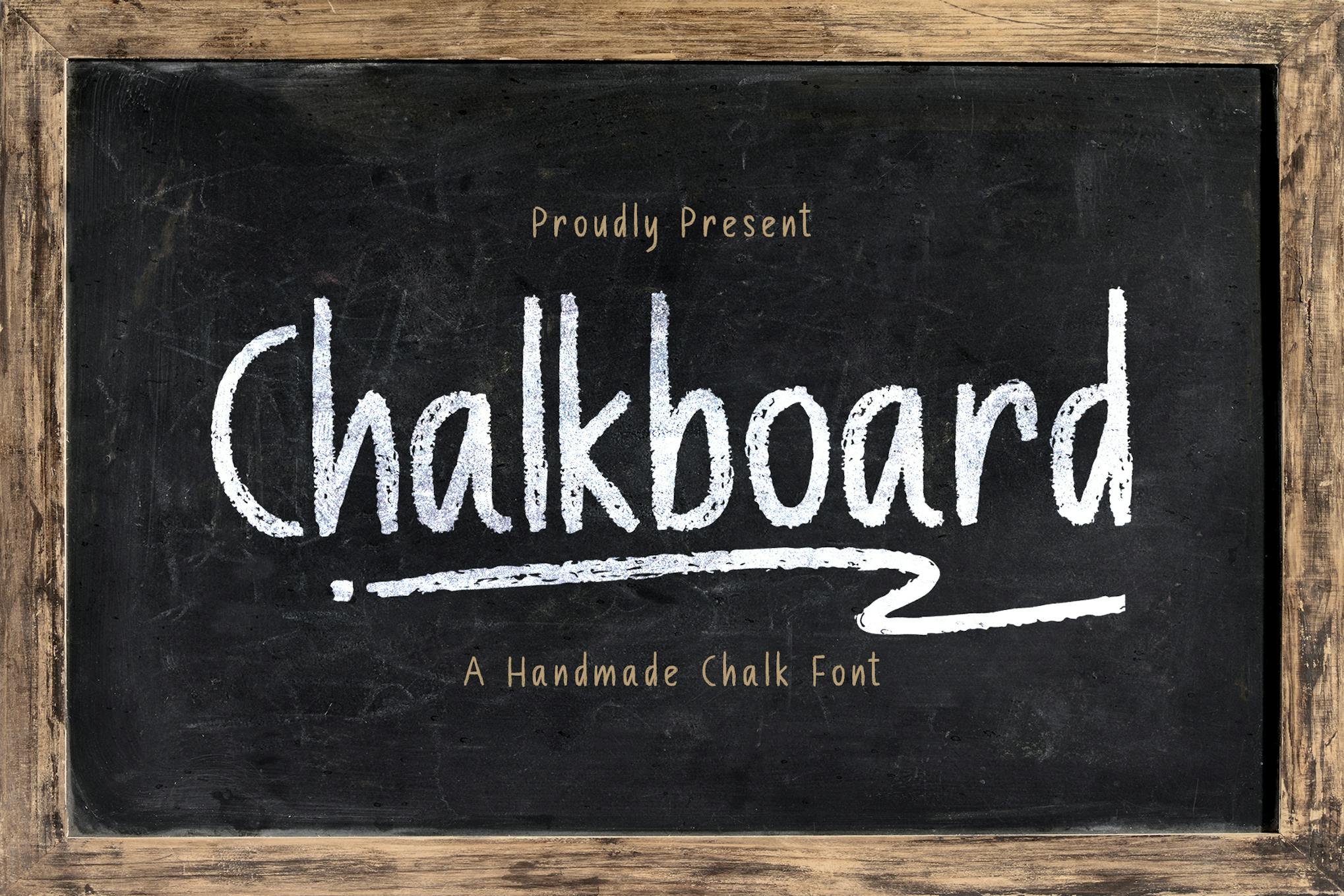 Chalk Board - A Handmade Chalk Font Free Download Chalk Board - A Handmade Chalk Font Free Download