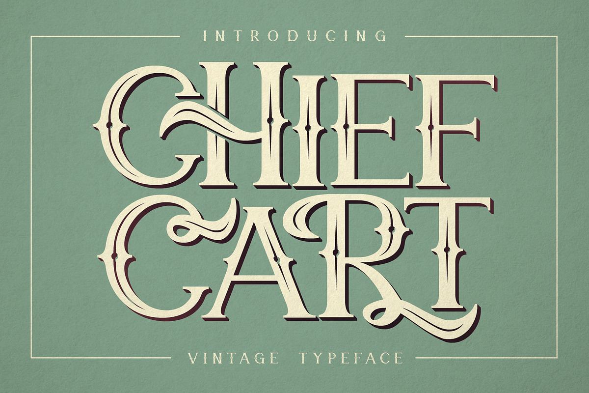 Chief Cart Vintage Typeface Free Download Free Download