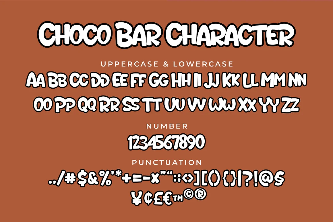 Choco Bar Playful Display Font