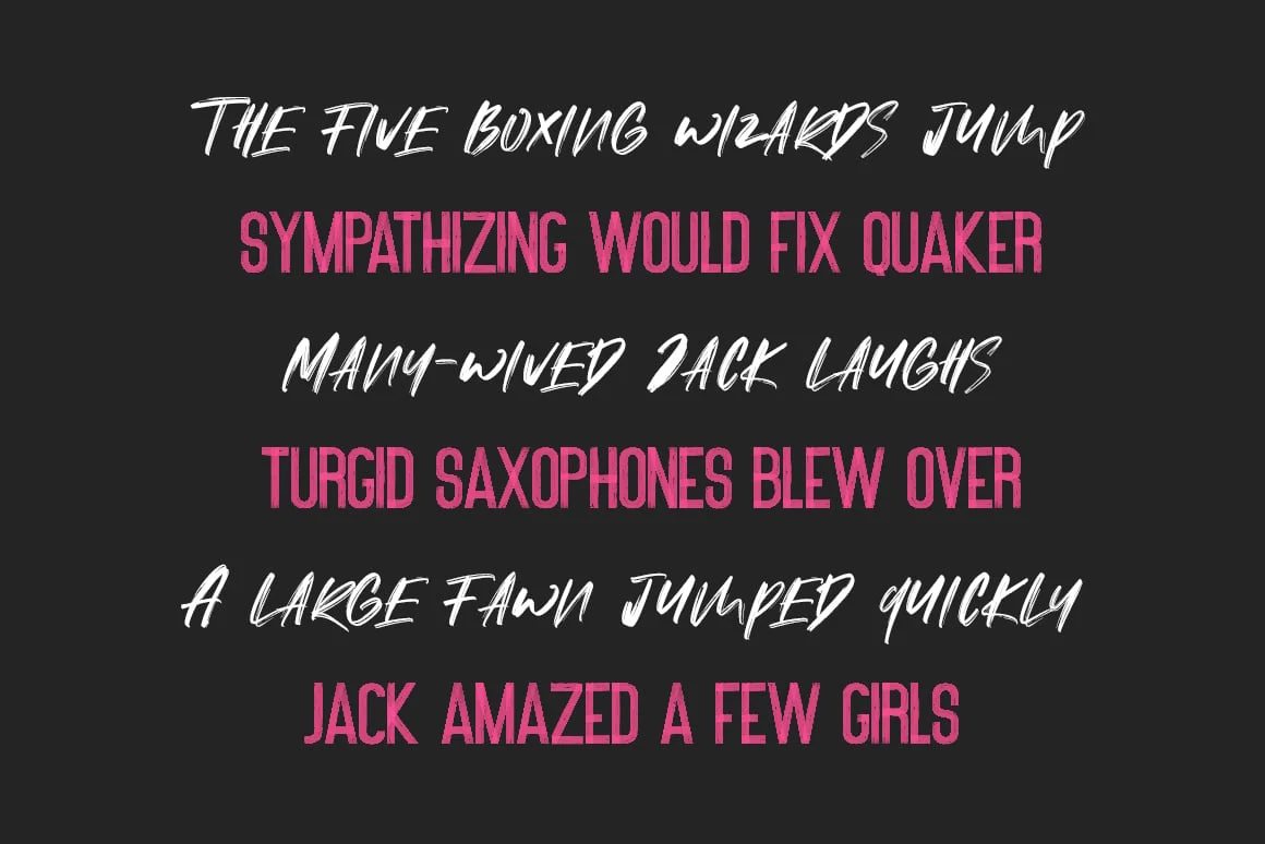 Chorus SVG Brush Font
