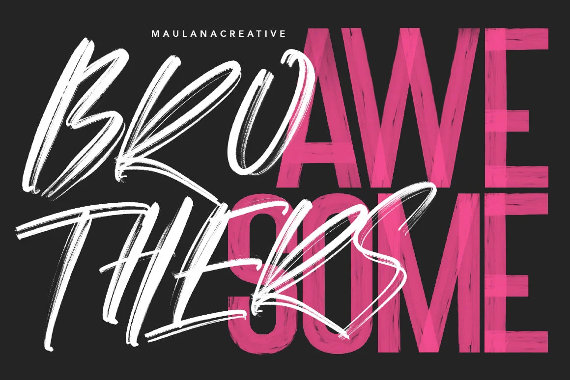 Chorus SVG Brush Font