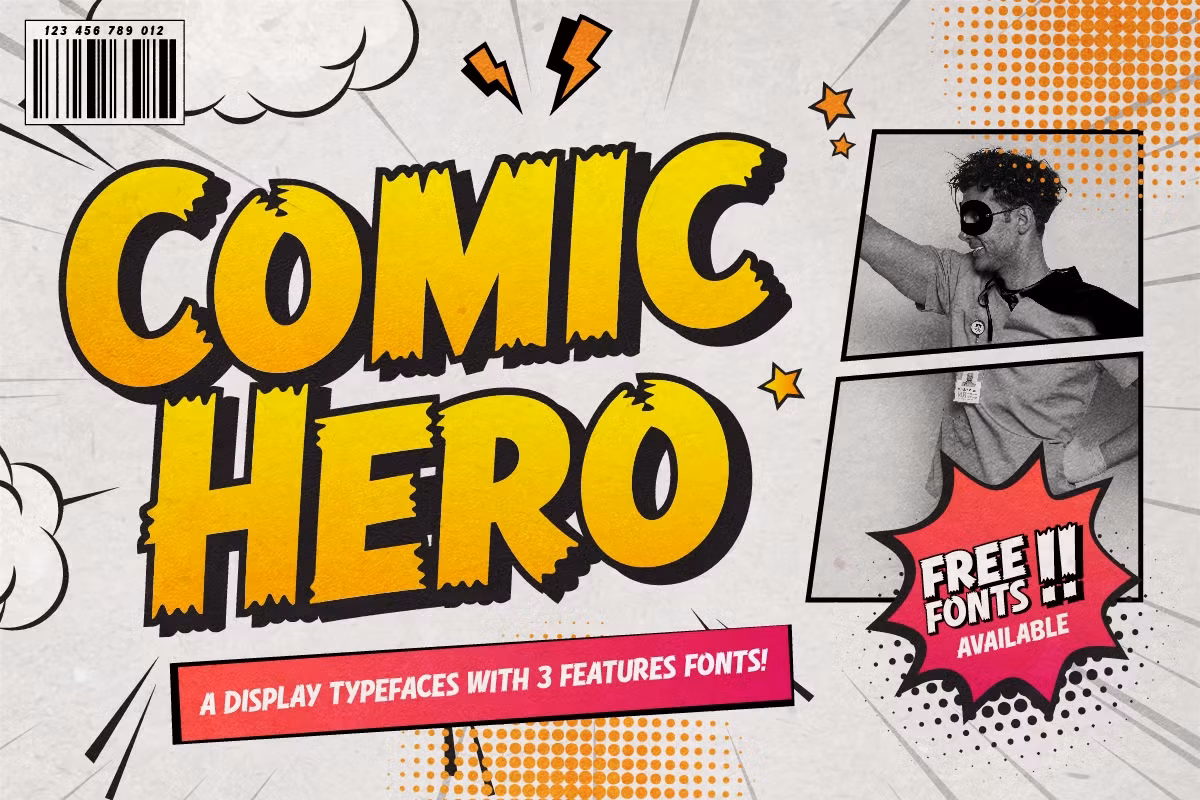 Comic Hero - Cartoon Typeface Free Download Free Download