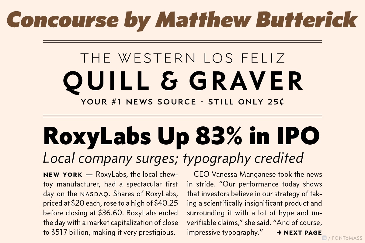 Concourse Font Free Download
