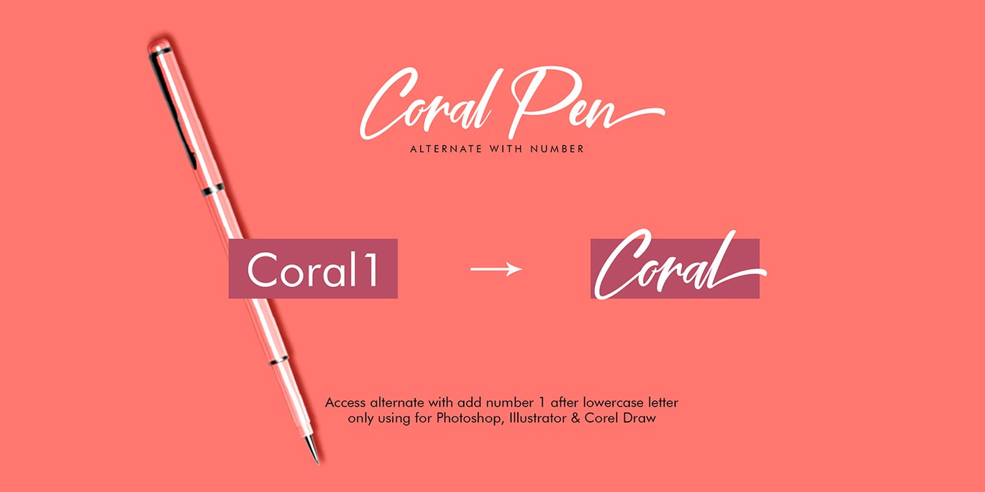 Coral Pen Font Free Download Coral Pen Font Free Download