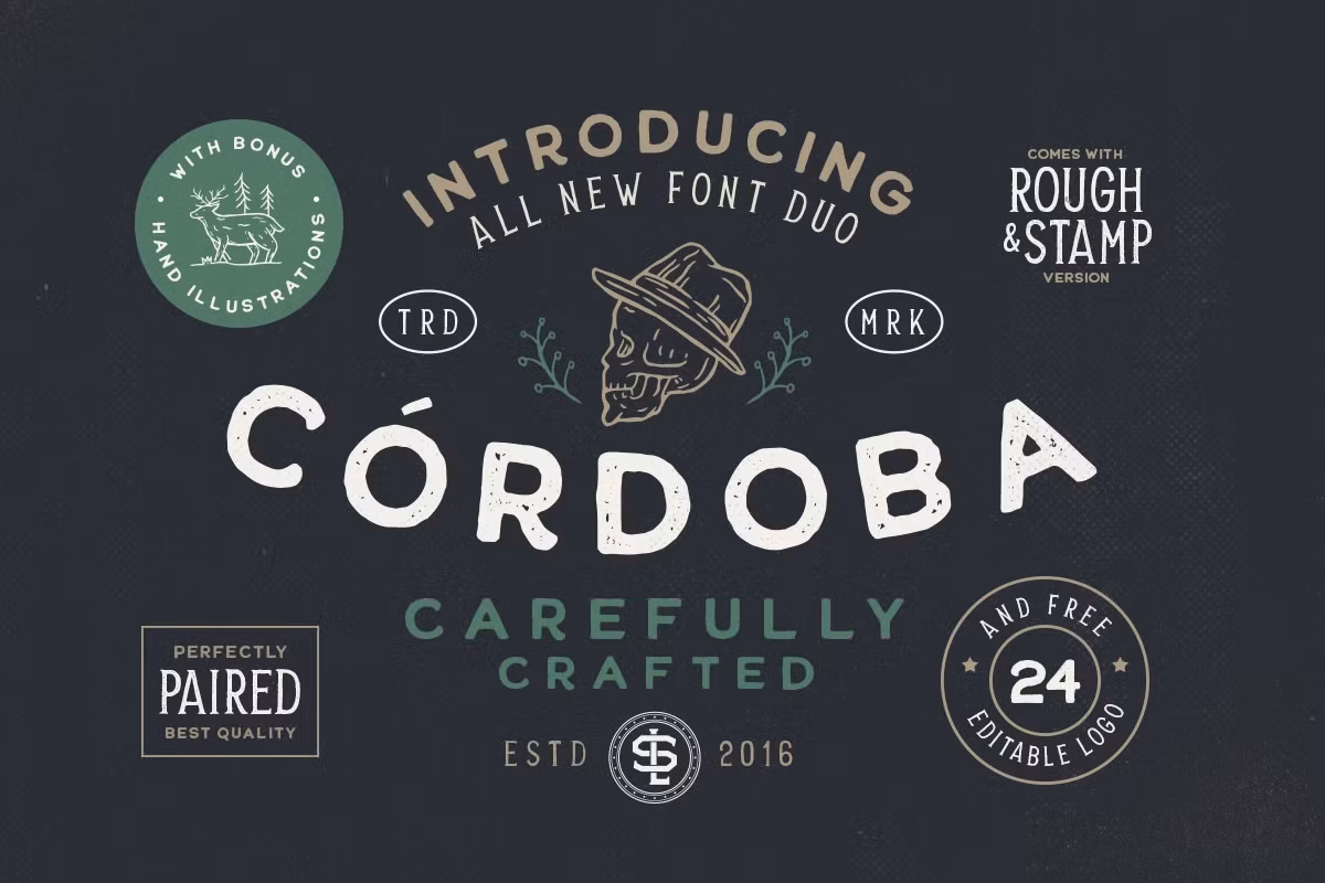 Cordoba - Font Duo (+EXTRA) Free Download Free Download
