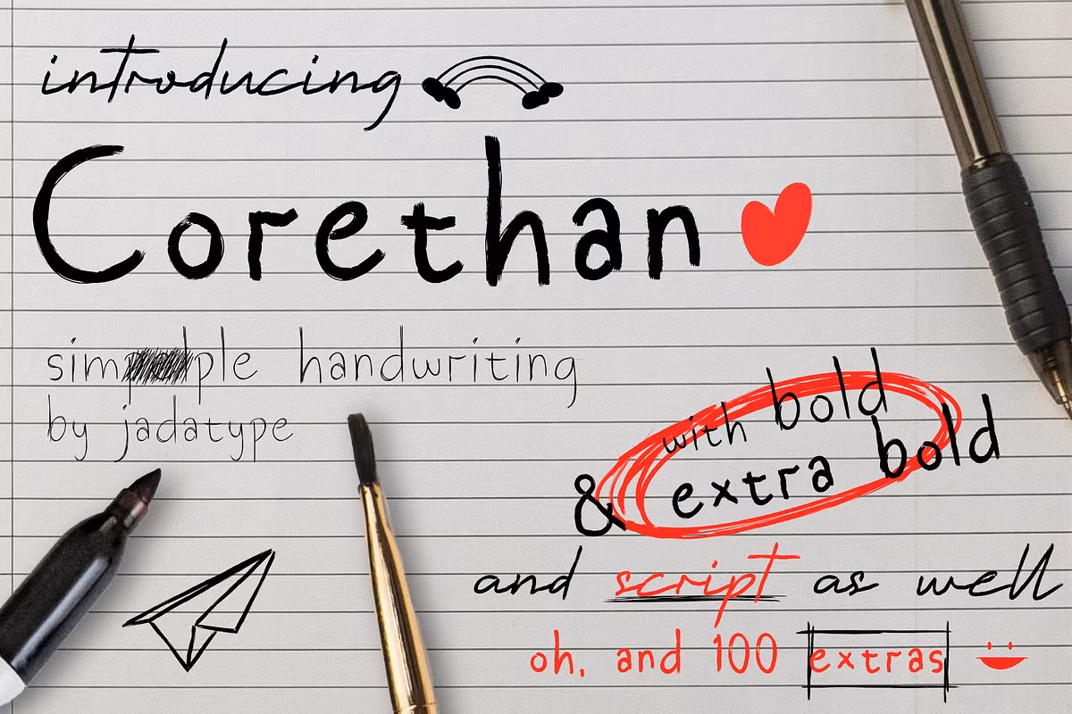 Corethan Font | 4 Fonts + Dingbats Free Download Free Download Corethan Font | 4 Fonts + Dingbats Free Download Free Download