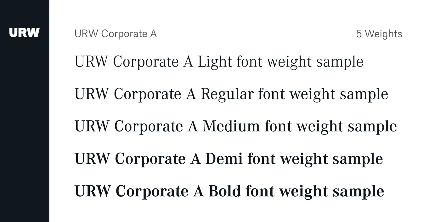 Corporate A Font