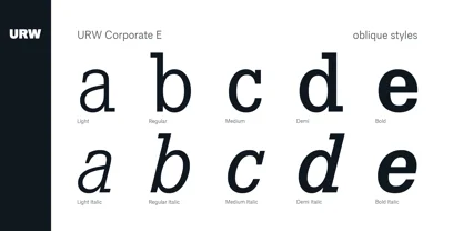 Corporate E Font
