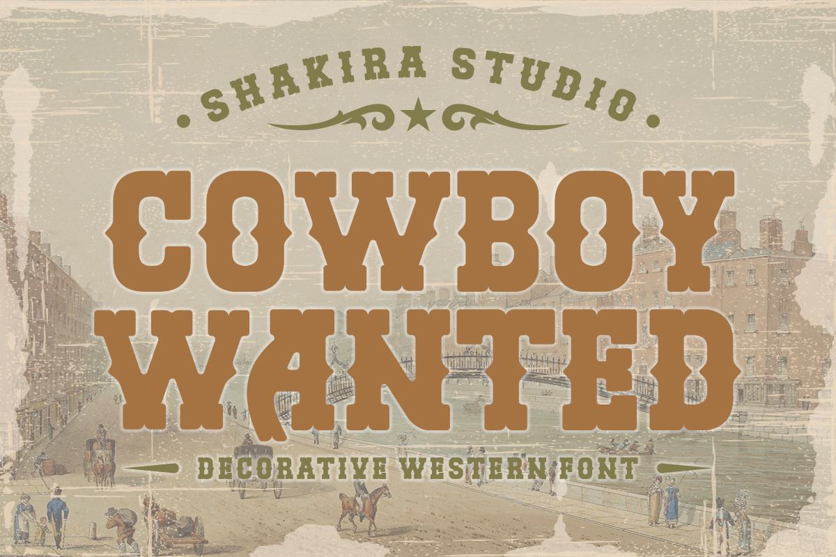 Cowboy Wanted - Western Retro Serif Free Download Free Download Cowboy Wanted - Western Retro Serif Free Download Free Download