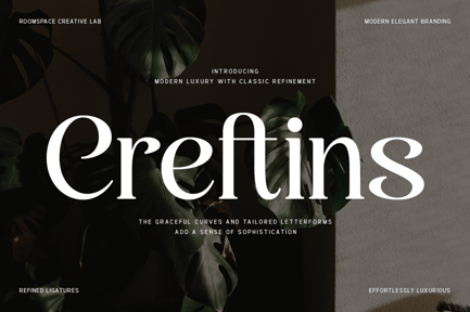 Creftins – Elegant Branding Serif Font