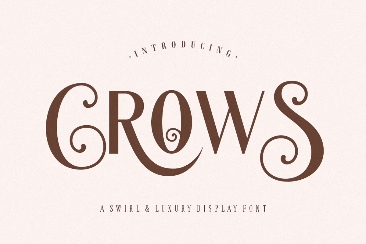 Crows - Ethnic Curly Sans Font Free Download Free Download Crows - Ethnic Curly Sans Font Free Download Free Download