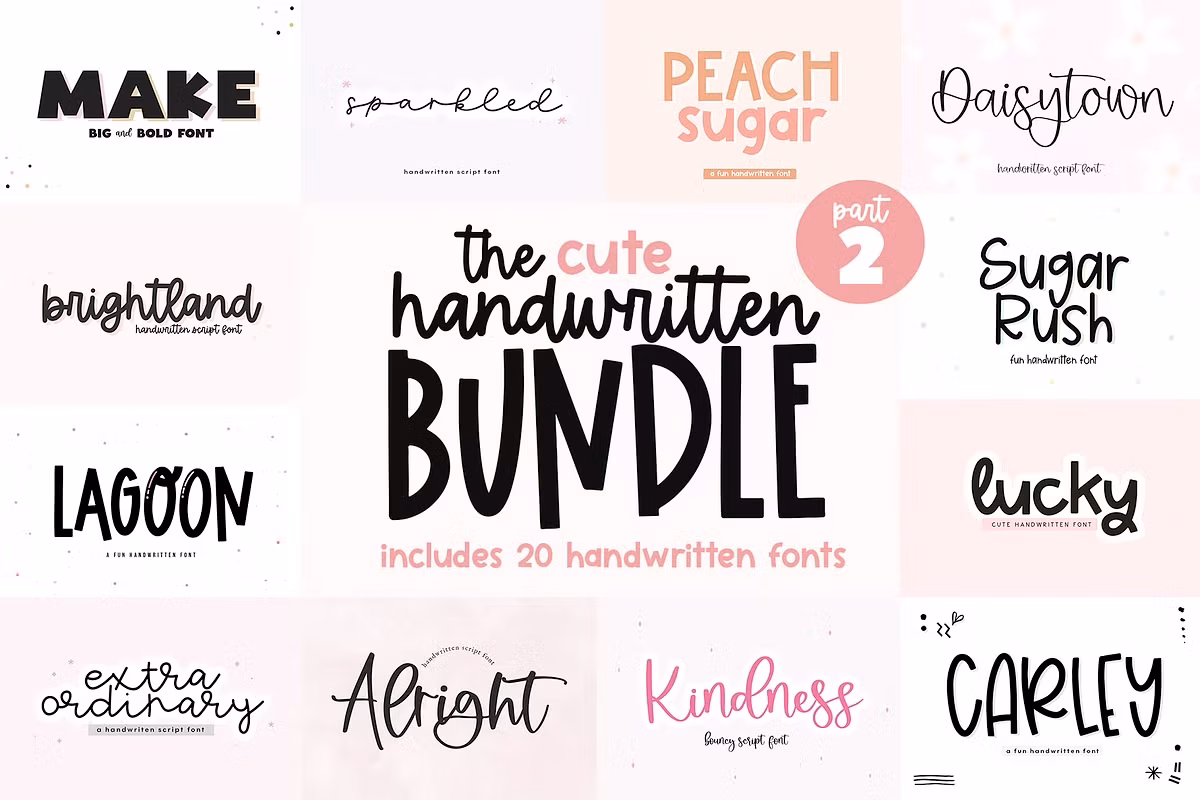 Cute Handwritten Font Bundle | Vol 2 Free Download Free Download Cute Handwritten Font Bundle | Vol 2 Free Download Free Download