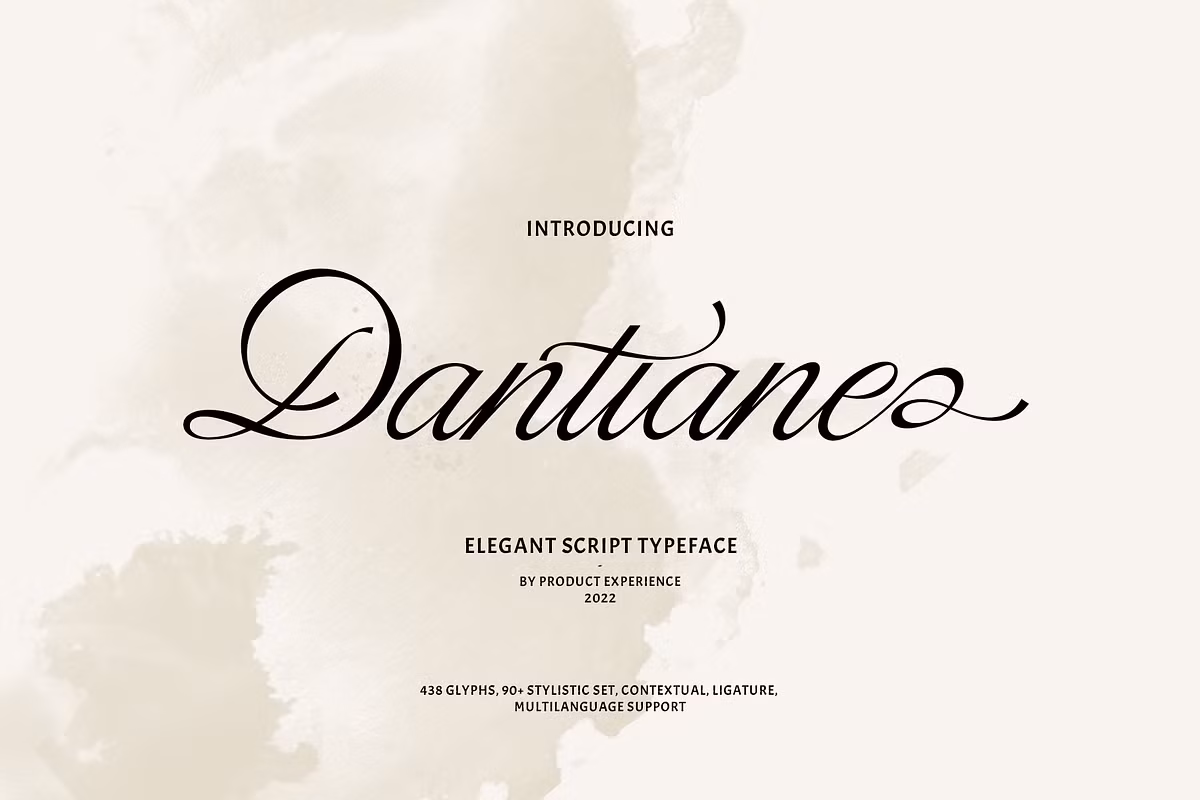 Dantiane - Script typeface Free Download Free Download