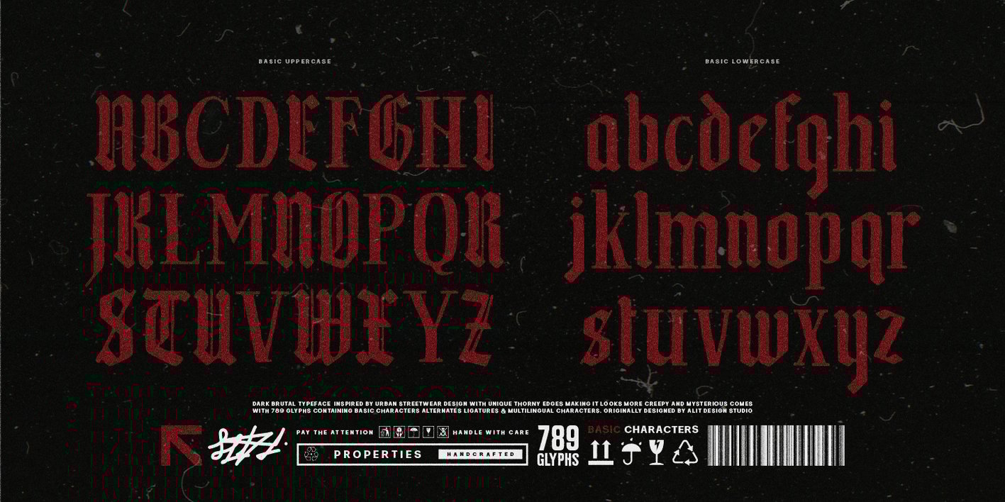 Dark Brutal Font Free Download Dark Brutal Font Free Download