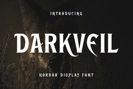 Darkveil – Horror Display Font