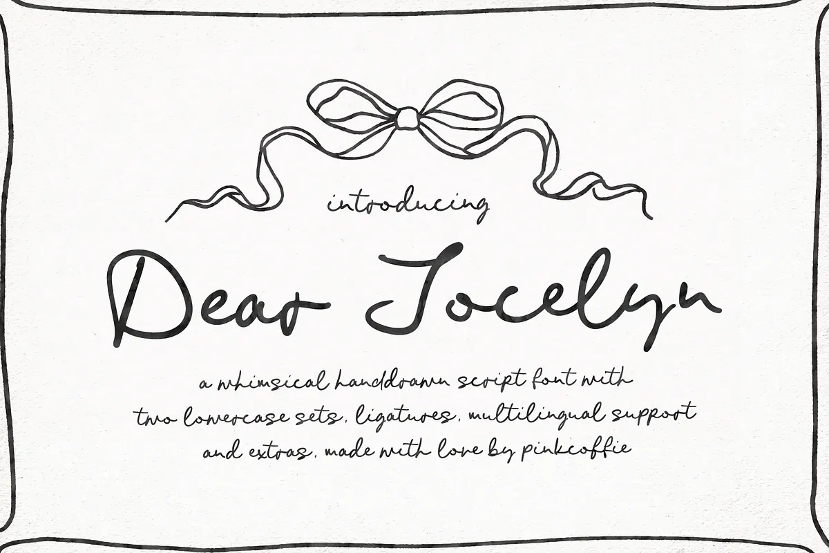 Dear Jocelyn | Handwritten Script Free Download Free Download Dear Jocelyn | Handwritten Script Free Download Free Download