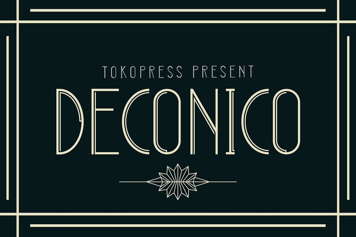 DECONICO - Art Deco Font Free Download Free Download DECONICO - Art Deco Font Free Download Free Download
