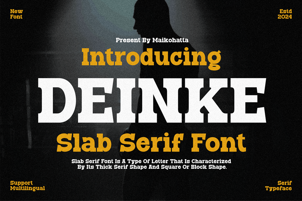 Deinke - Slab Serif Font Free Download Deinke - Slab Serif Font Free Download