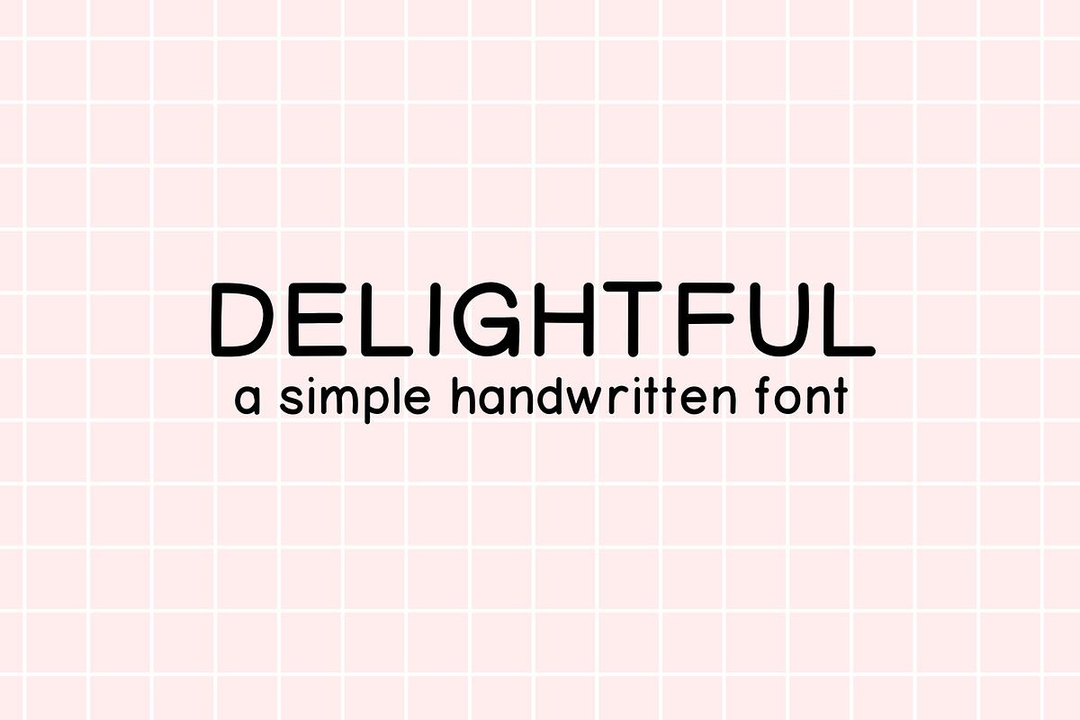 Delightful - Handwritten Font Free Download Free Download