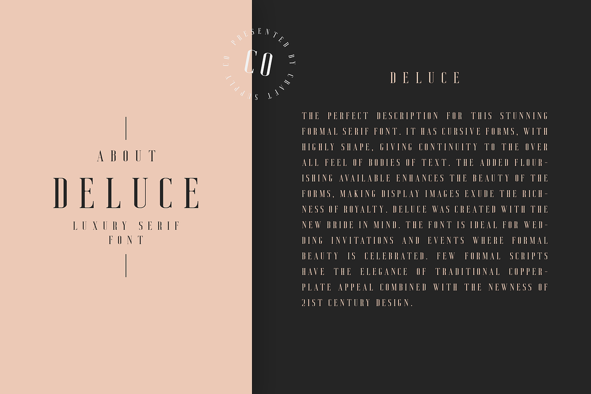 Deluce - Luxury Serif Font Free Download Deluce - Luxury Serif Font Free Download