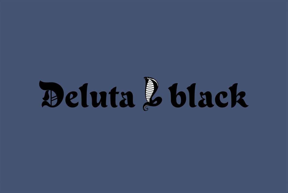Deluta Black Font Free Download Deluta Black Font Free Download