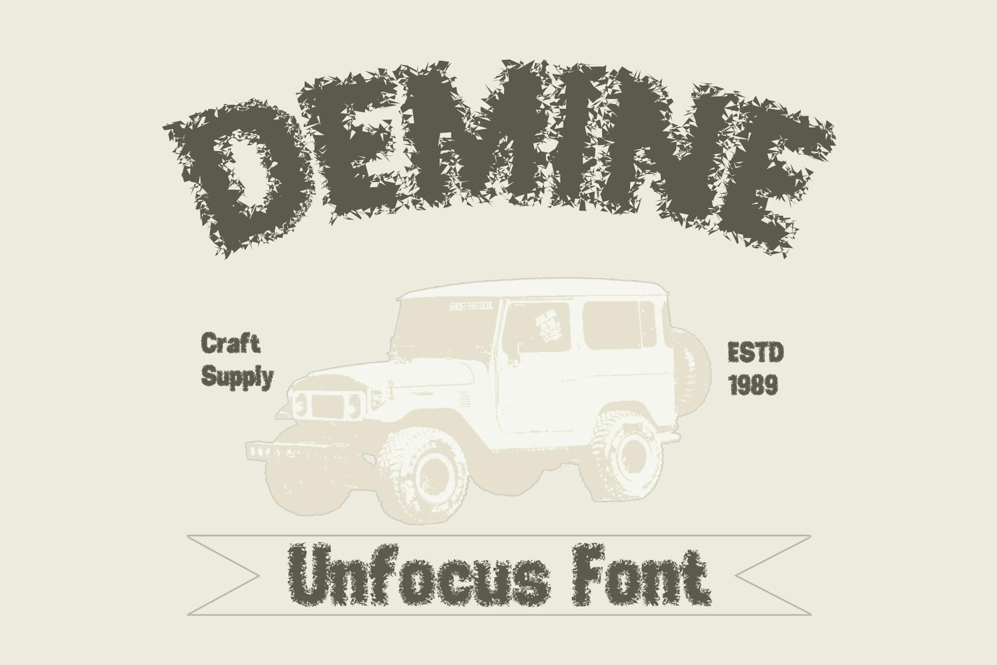 Demine Unfocus Font Free Download Demine Unfocus Font Free Download