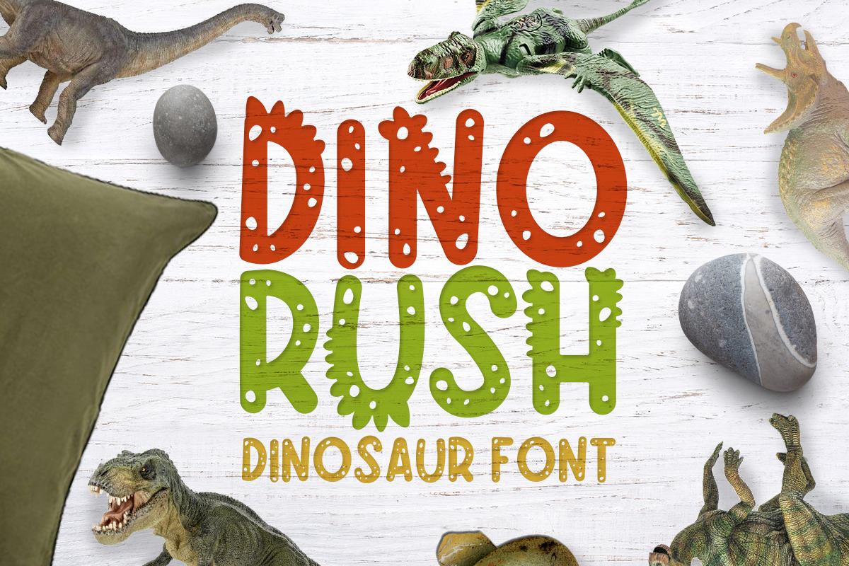 Dino rush - Dinosaur font Free Download Free Download Dino rush - Dinosaur font Free Download Free Download