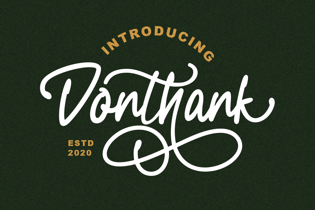 Donthank Font Free Download Donthank Font Free Download