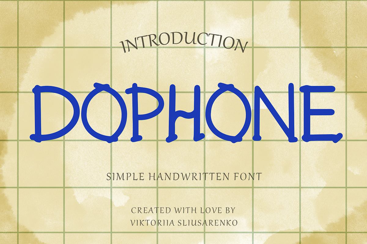 DOPHONE simple handwritten font Free Download Free Download DOPHONE simple handwritten font Free Download Free Download