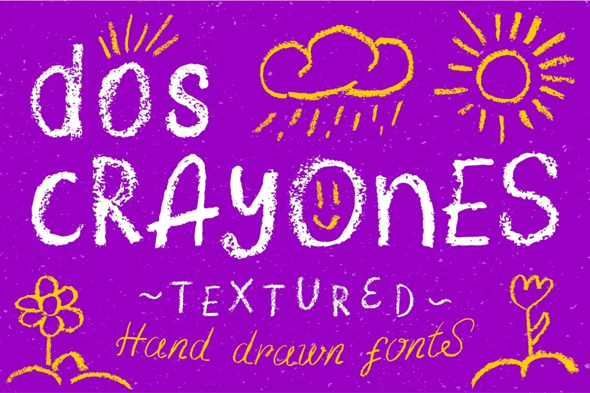 Dos Crayones 2 textured fonts Free Download Free Download Dos Crayones 2 textured fonts Free Download Free Download